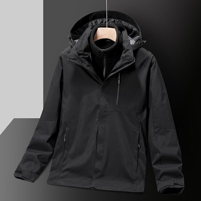 Windproof Cold-Resistant Detachable 3-in-1 Couple's Outdoor Jacket