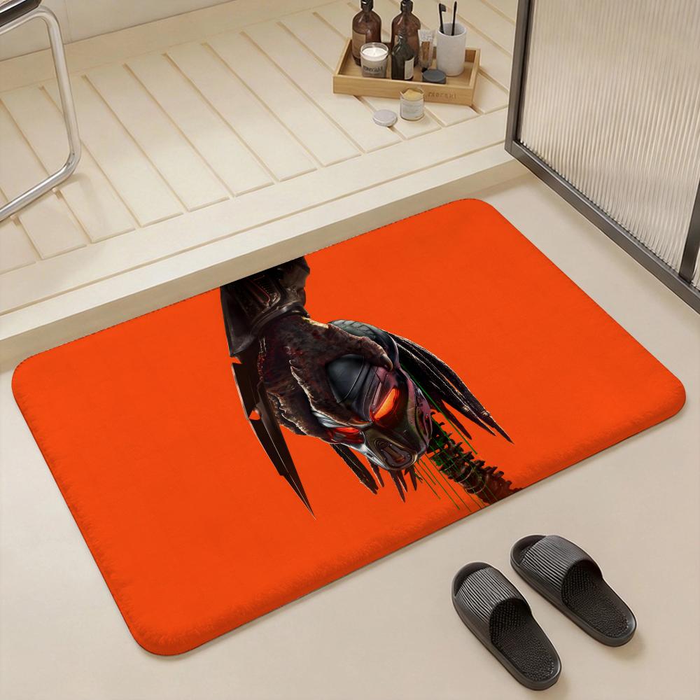 Character T The Predator Floor Mat Eco Flannel Doormat Non Slip Odorless Indoor Floor Rug Soft Short Plush Home Mat