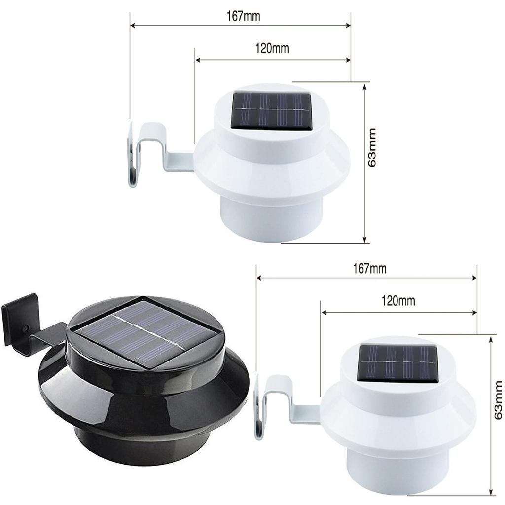 Solar-Außenzaunleuchte mit wasserdichter LED zur Beleuchtung von Gartenwegen