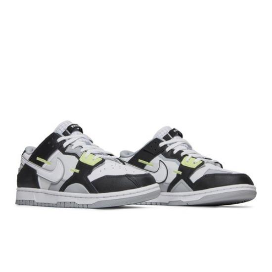 

Nike Dunk Scrap Wolf Grey Light Lemon Twist DC9723-001 EU 46 белый/чёрный