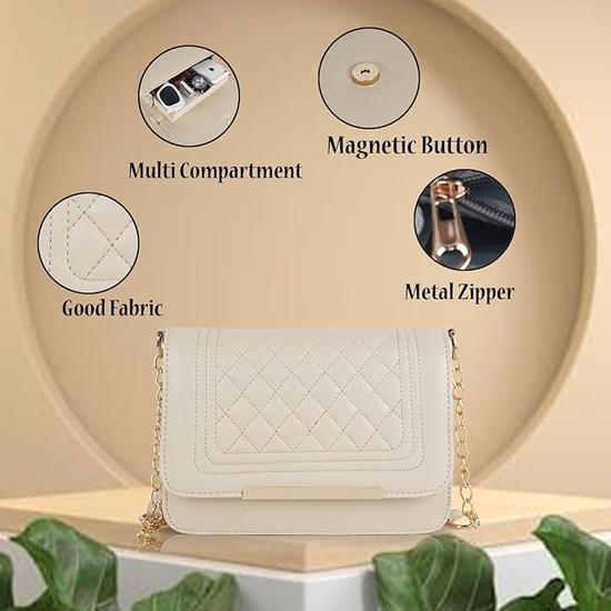 PLANX Piele Sintetică Geantă Casual Sling/de Mână pentru femei și fete.