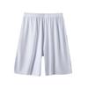 Pantaloncini da pigiama da uomo Pantaloncini da homewear Vita elastica pieghettata Gamba larga Pantaloncini casual larghi e morbidi traspiranti con cavallo profondo e lunghezza al ginocchio