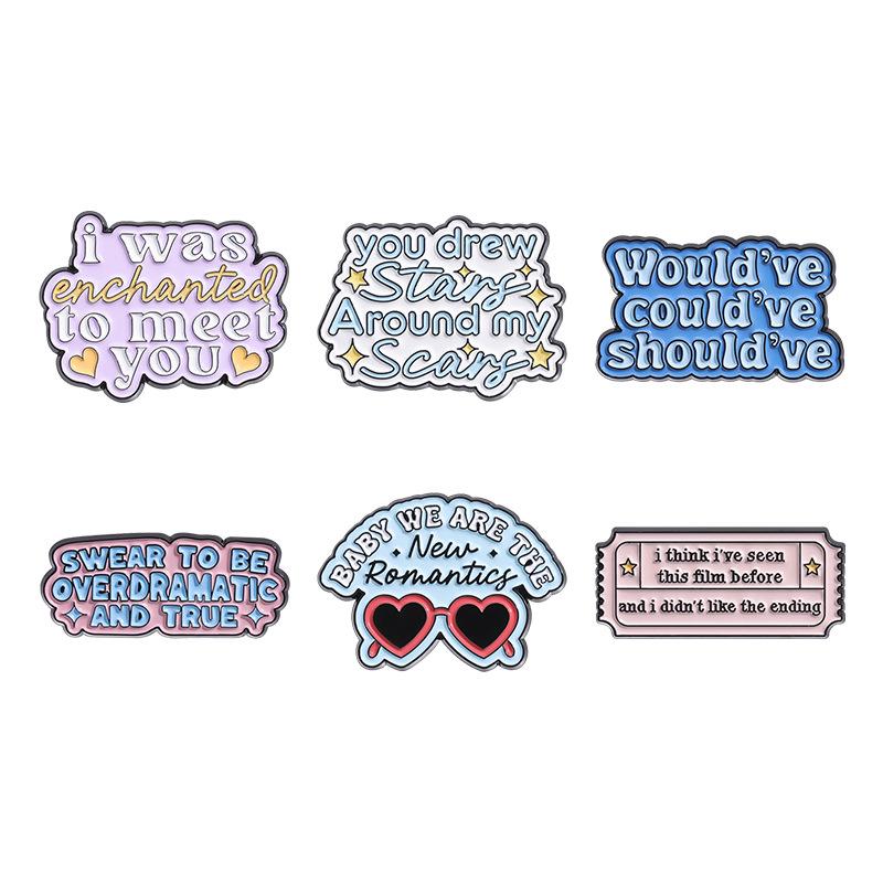 Trendy Alphabet Brooches Beautifully Crafted Metal Pins For Unique Styles Clothing