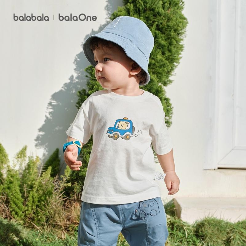 Balabala Children's Clothing Baby Short-Sleeved T-Shirt