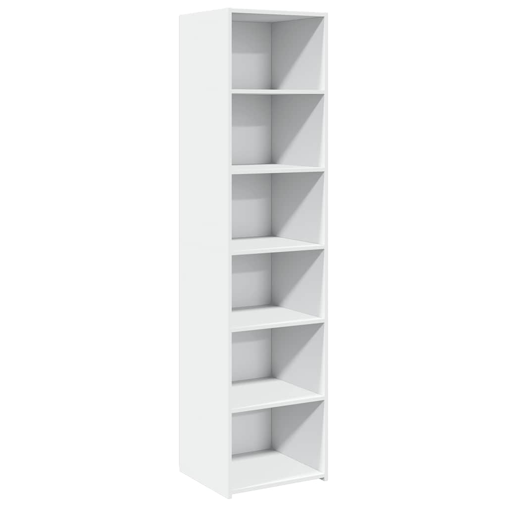 Highboard Weiß 45x41x185 cm Spanplatte