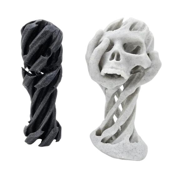 Skull Sensory Stress Toy 3D Printed Hand Skull Squishy Fidget Toy Halloween Anxiety Relief Desk Companion for Kids And Adults