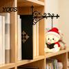 Bookshelf Lantern Lamp Christmas Vintage Lamp, Light-up Santa Claus Snowman Reindeer Decor, Hanging Book Divider Label for Reading Nook, Home, Library