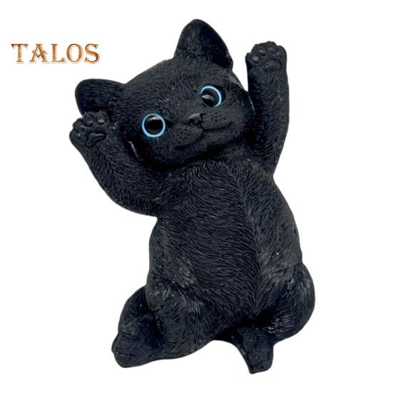 

Большая игрушка-симуляция кошки, сжимающая тревожность, снятие стресса, черный белый котенок, сенсорная игрушка для детей и взрослых, мягкая игрушка-мяч TPR для снятия стресса, игрушка-фиджет для животных чёрный