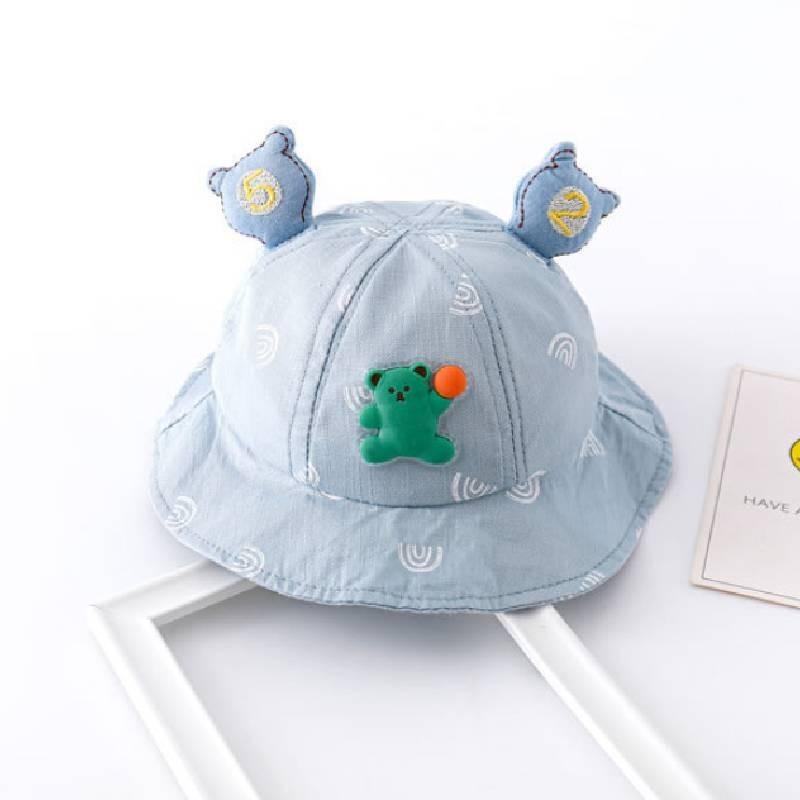 Niedlicher Baumwoll-Babysonnenhut für Jungen und Mädchen Frühling Herbst Fischerhut