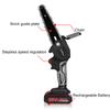 6 Inches 88V 3000W Mini Electric Chain Saw With 1/2Pcs Battery Rechargeable Woodworking Pruning Saw One-handed Garden 3000W