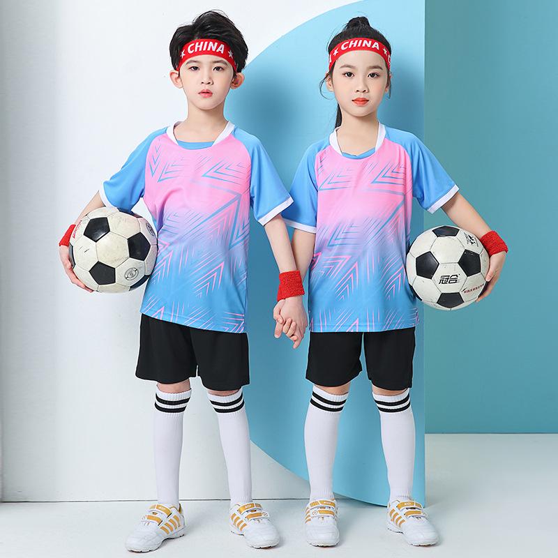 Conjunto de Camiseta de Fútbol de Secado Rápido para Niños y Adultos - Ropa de Entrenamiento y Competición de Verano