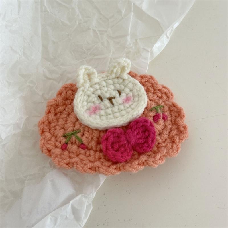 Soft Knit Baby Barrette Cute Hair Clip Knitted Baby Hairpin Warm Baby Girls Hairpin Fashionable Accessory for Your Child