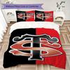 Stade Toulousain Pattern Bedding uilt Set uilt Cover Pillowcase Home Decoration Birthday Gift (1 * duvet cover + 2 * pillowcase without core)178