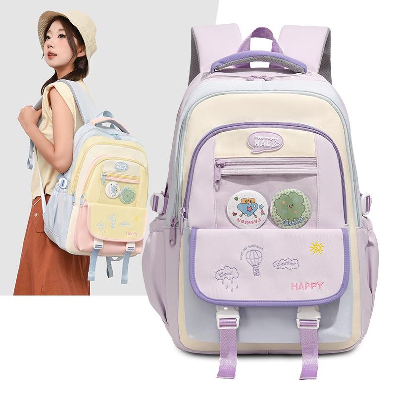 Backpack Korean version of college style light and fresh girl backpack campus class outdoor travel student schoolbag