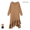 VANAKE Asymmetrical Hem Pleated Dress_Vb3Zopug01Z
