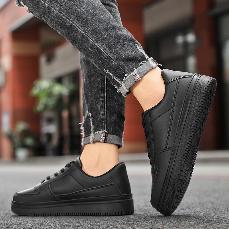 TUINANLE Black Comfortable Wide Toe Unisex Couple Sneakers Breathable Lightweight Mesh All Day Casual Walking Shoes for Daily Outdoor