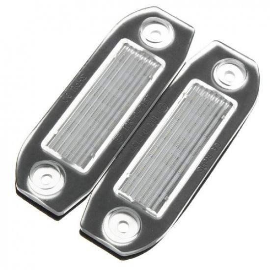 2X For Volvo S80 S60 V60 V50 S40 XC90 V70 C70 License Number Plate Light Lamp
