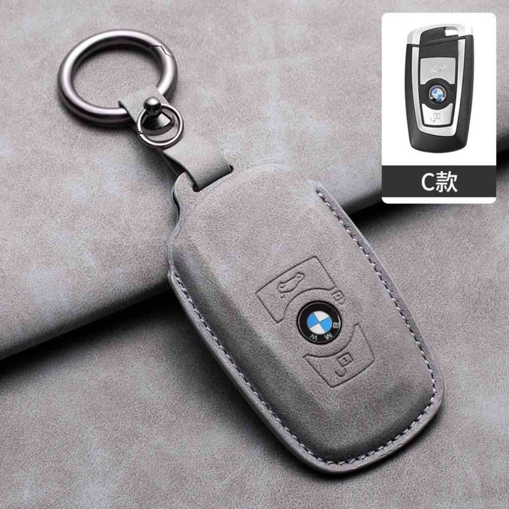 For BMW Key Cover for 5 Series 3 Series 525li 530 X1 X3 X4 X5 118i Hollow Design Protective Shell with Blade Keychain
