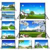 Landscape Backdrop with Blue Sky&White Clouds for Events,Parties,Studio Shoots,Outdoor Celebrations,Live Streaming