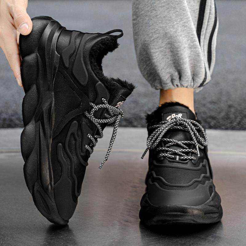 Herrenmode Winter Sneakers Schneestiefel Wasserdicht Super Warm Herrenschuhe Outdoor Männliche Arbeit Wandern Jogging Plüschstiefel Größe 39-46