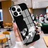 Aircraft route pattern electroplated glass phone case suitable for iPhone 17 16 15 14 13 12 11 Pro Max Plus anti fingerprint