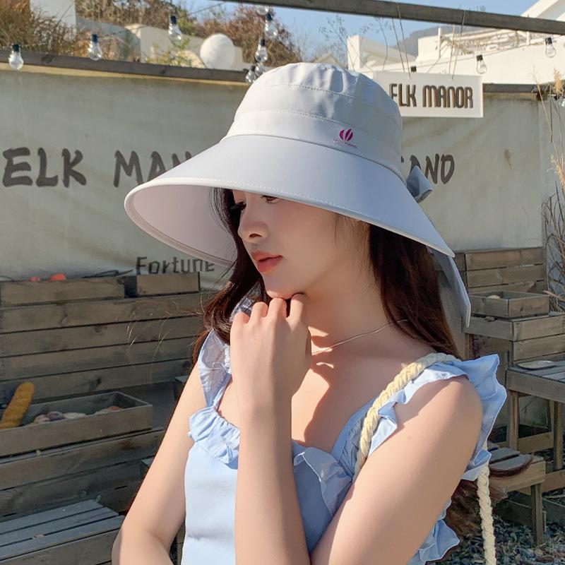 Hat Sun Hat Women's Sun Protection UV Protection Face Small Bucket Hat Outdoor Wrap-around Mountaineering Sun Hat