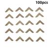 Metal Book Corners 100PCS Anti-Scratch Protective Edge Guards for Scrapbooking Photo Albums Menus DIY Crafts