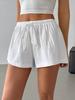 Women's Striped Elastic Waist Tie-Up Casual Summer Shorts - Available in Multiple Colors