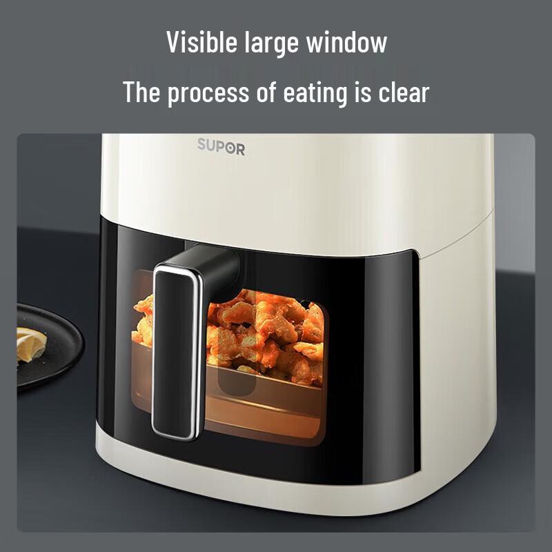 Supor 6L Smart Steam Air Fryer with Visual Window CN Plug (adapter Included)
