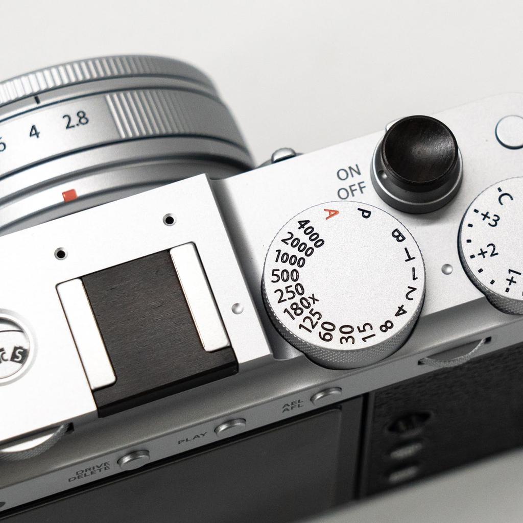 Iborrys Hot Shoe Cover Shutter Button Cover Compatible with FUJIFILM and Over 20 Other Camera Made of Premium Wood Retro Handcrafted by with Hot Shoe