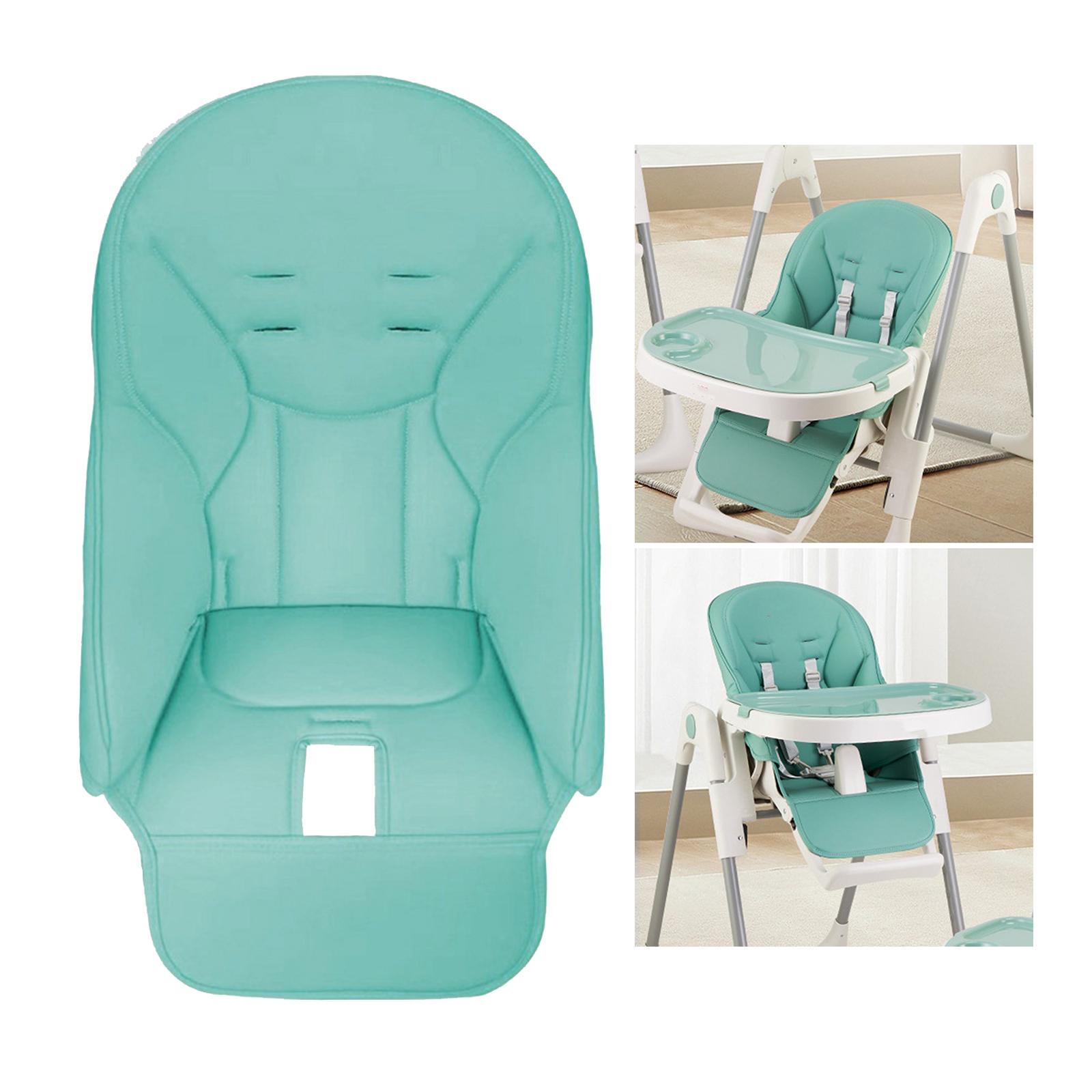

Водонепроницаемый чехол для детского стульчика из ПУ кожи, подушка сиденья для обеденного стула для высоких стульчиков, удобный и защитный синий