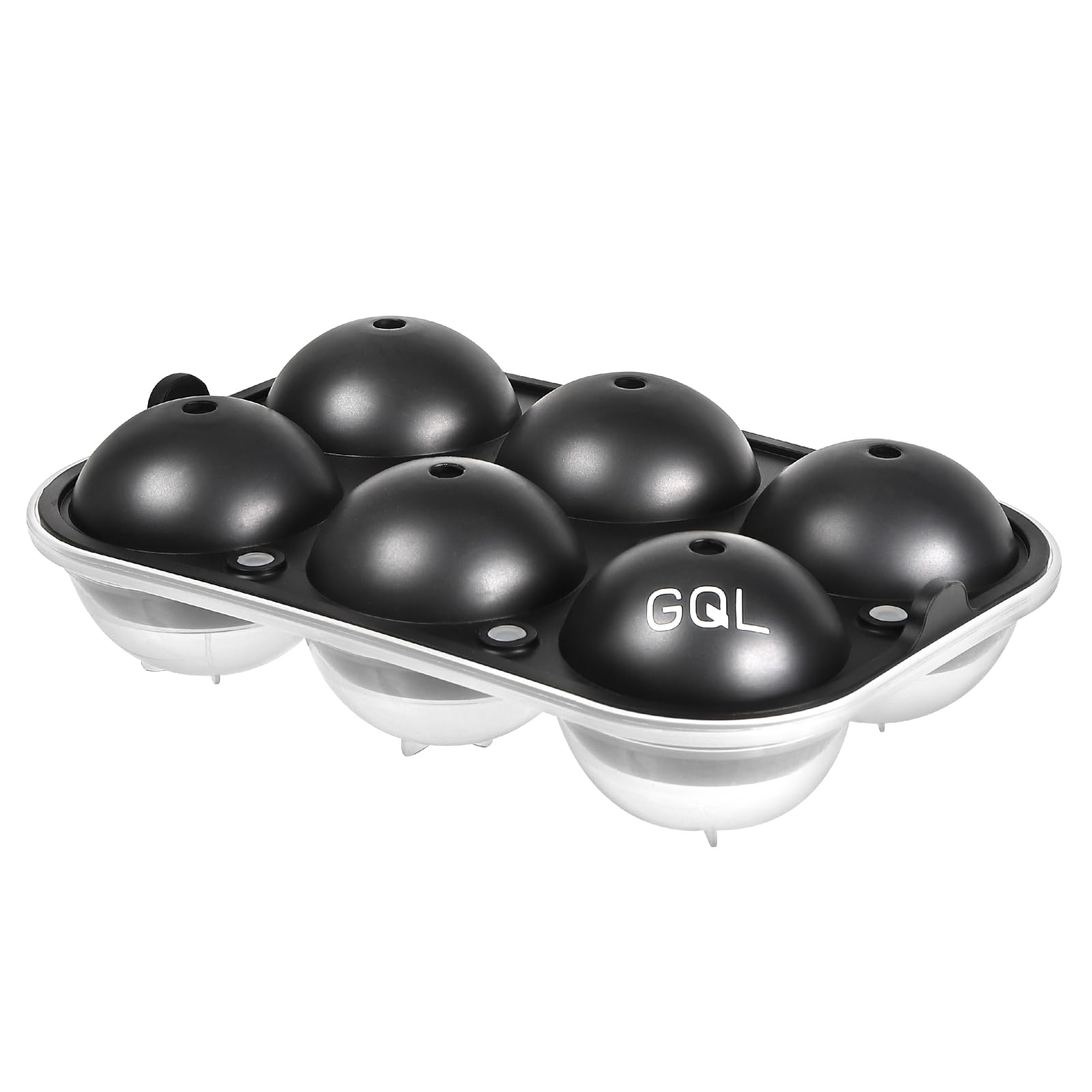 

GQL Круглый Ледяной Сферический 22 x 15 x Черный Формочка, Форма 5,5 см, 7 см, Силикон,