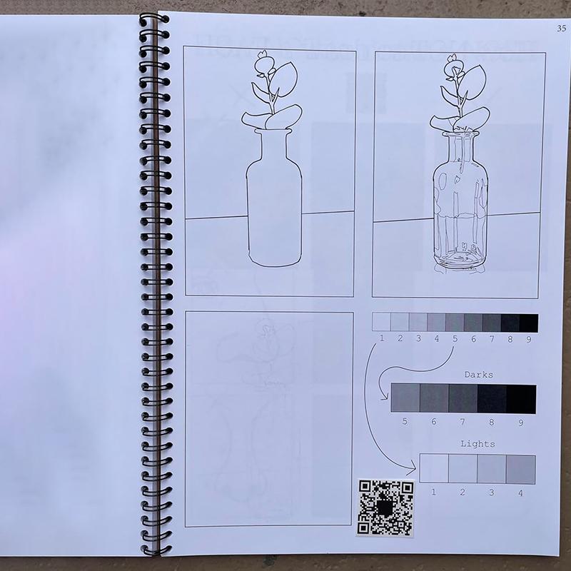 This Is Not A Sketchbook, It'S An Art Class Spiral-Bound Interactive Workbook Coloring Book For The Aspiring Artist