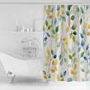 Eucalyptus Leaf Branch Shower Curtains Waterproof Bath Curtains Home Decor Modern Luxury Bathroom Curtain