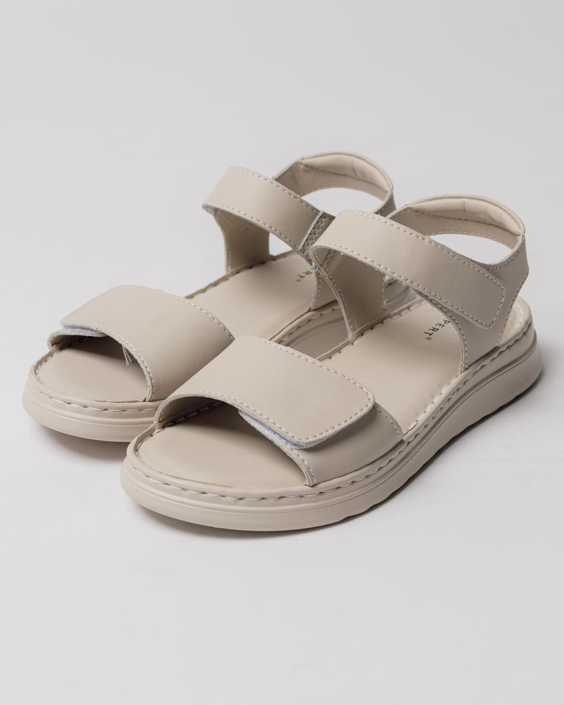 Basutės su dviem lipukais Lifexpert 10372 37 pieno odinės