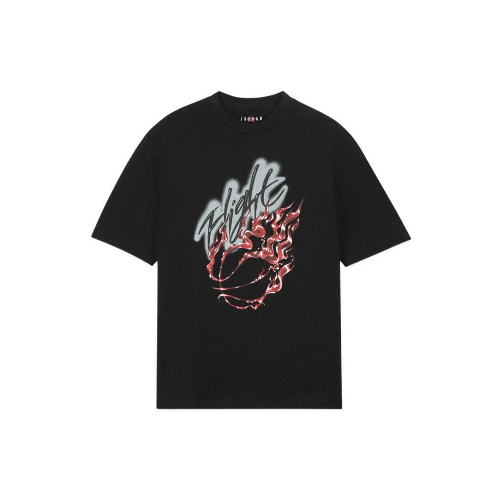 Air Jordan x Travis Scott Flight Grafické tričko Černé Pánské topy DO4101-010
