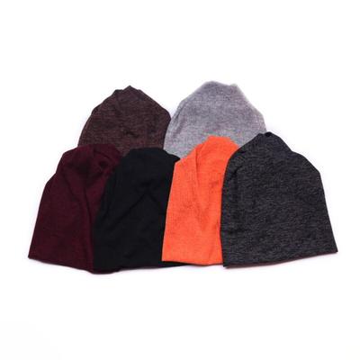 Einfache einfarbige Strickmütze tägliche Unisex-Paarhut