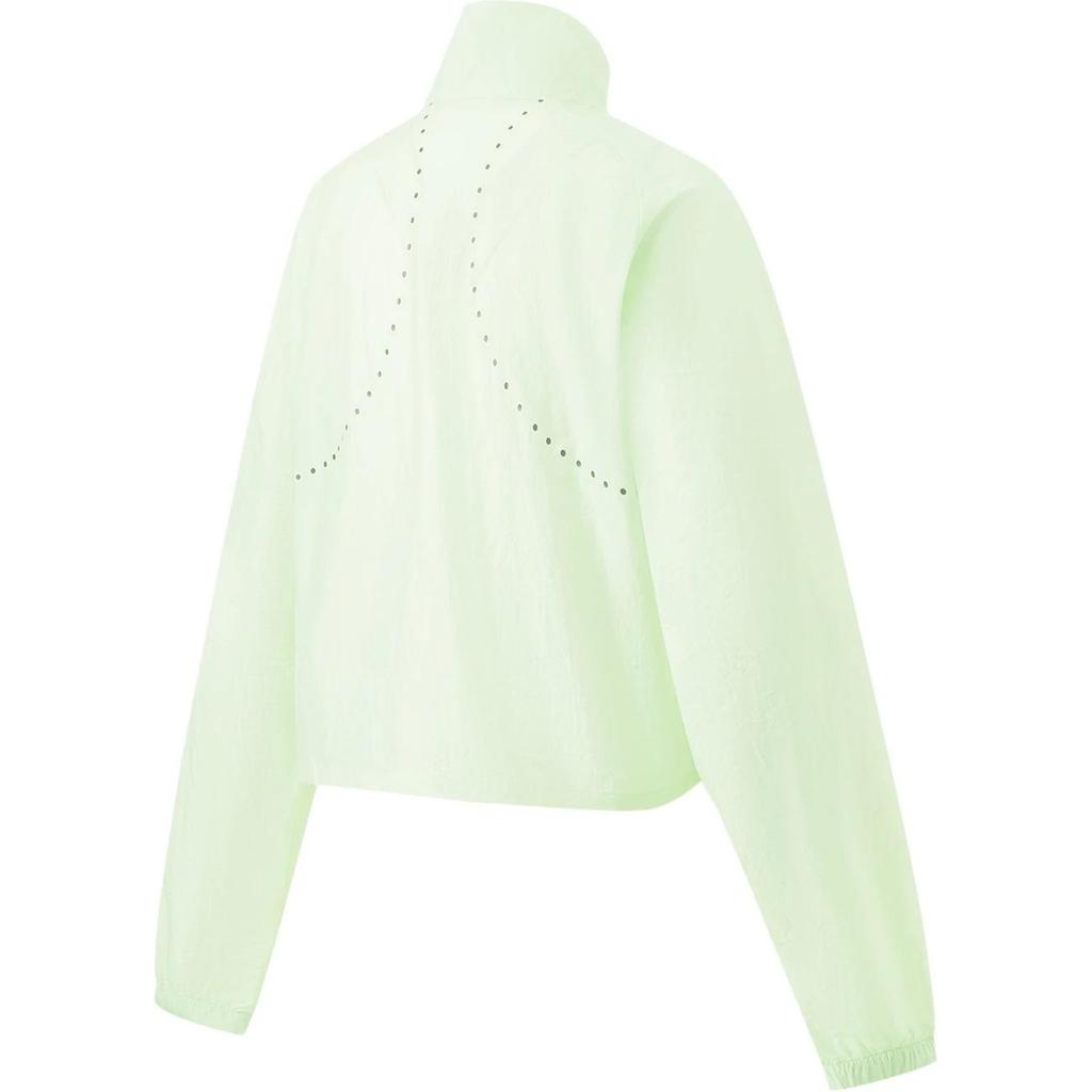 Li Ning Bequeme Lässige Gepunktete Einfache Stehkragen Reißverschluss Windjacke Damen Oberbekleidung Feen-Frucht-Grün AFDU392-1