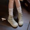 Canvas shoes women's boots heightened fashion spring and summer new platform casual shoes board shoes versatile round head single