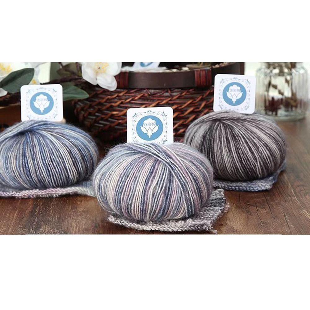 Manual Hand Knitting Yarn Multicolored Variegated Worsted Weight Yarn Crochet Thread Yarn  Blanket