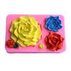 Rose pupen list růže fondant silikonová forma diy dort ručně vyráběné mýdlo auto sádry kapka