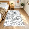 Cute Cat Square Carpet Rug Non-slip Rug for Living Room, Bedroom, Study Room, Hallway Decoration, Perfect for Home Decoration or Holiday Gifts
