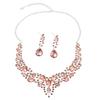 Atmospheric Bridal Necklace Earrings Zircon Wedding Jewelry Set Wedding Dress Evening Dress Accessories Wedding Banquet Jewelry