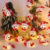 Christmas Decorative Santa Hat String Light, Santa Clause Hat 4.9 Feet 10 LEDs  Battery Operated For Tree Ornaments Party Wreath Corner Decoration