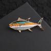 New European and American Fashion Oil Dripping Tuna Brooch Ocean Art Cartoon Corsage Women's Pin Badge