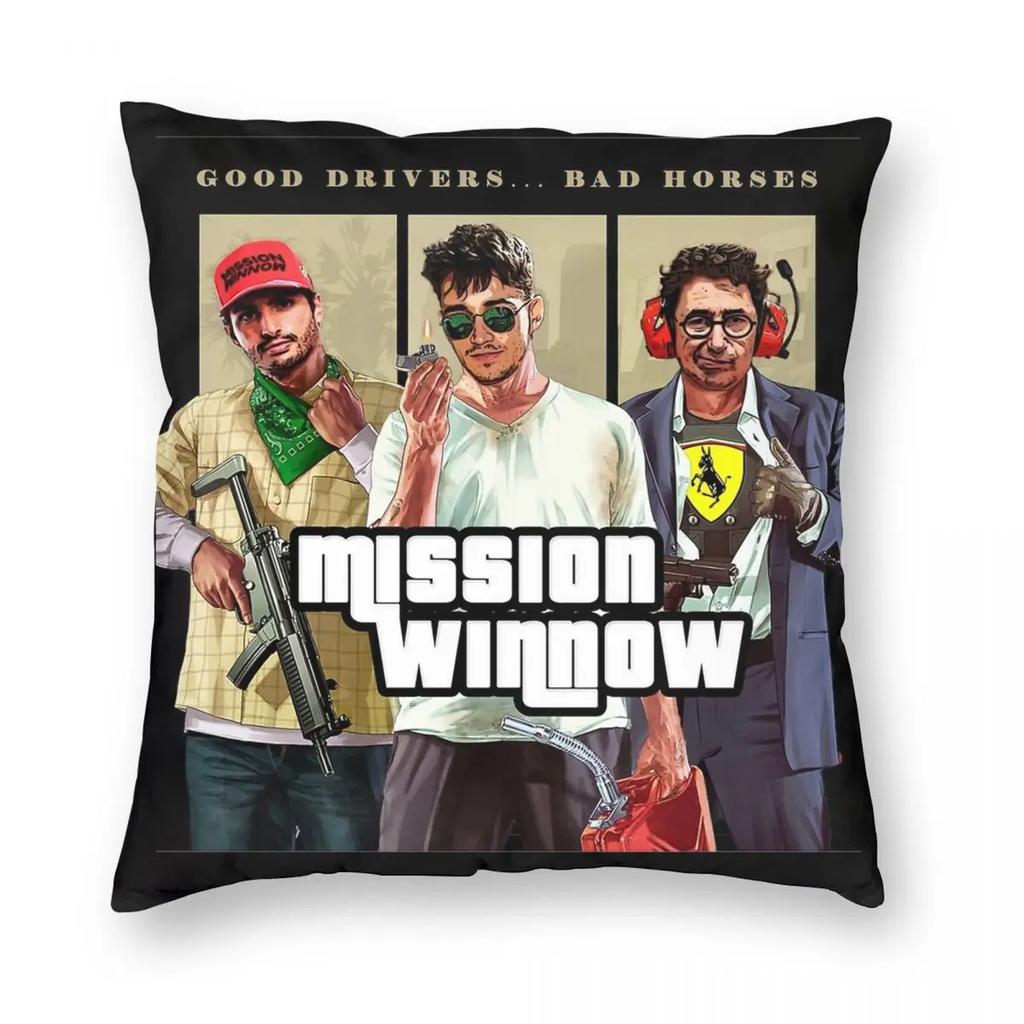 Charles Leclerc Eras Tour Kissenbezug Bedruckter Polyester Kissenbezug Geschenk Wurfkissenbezug Abdeckung Zuhause Quadratisch 18''