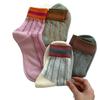 Female Summer Thin Vertical Stripe Striped Mesh Breathable Tube Socks