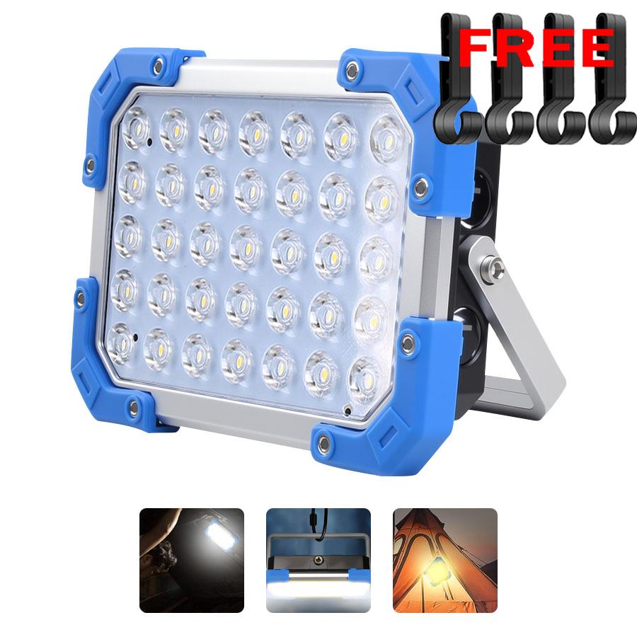 Ultra-bright LED Work Light Rechargeable Lantern Built in 3 18650 Batteries Portable Magnet Flashlight Waterproof for Camping