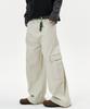 DEEP SENSE Slit Cargo Curved Pants - Beige