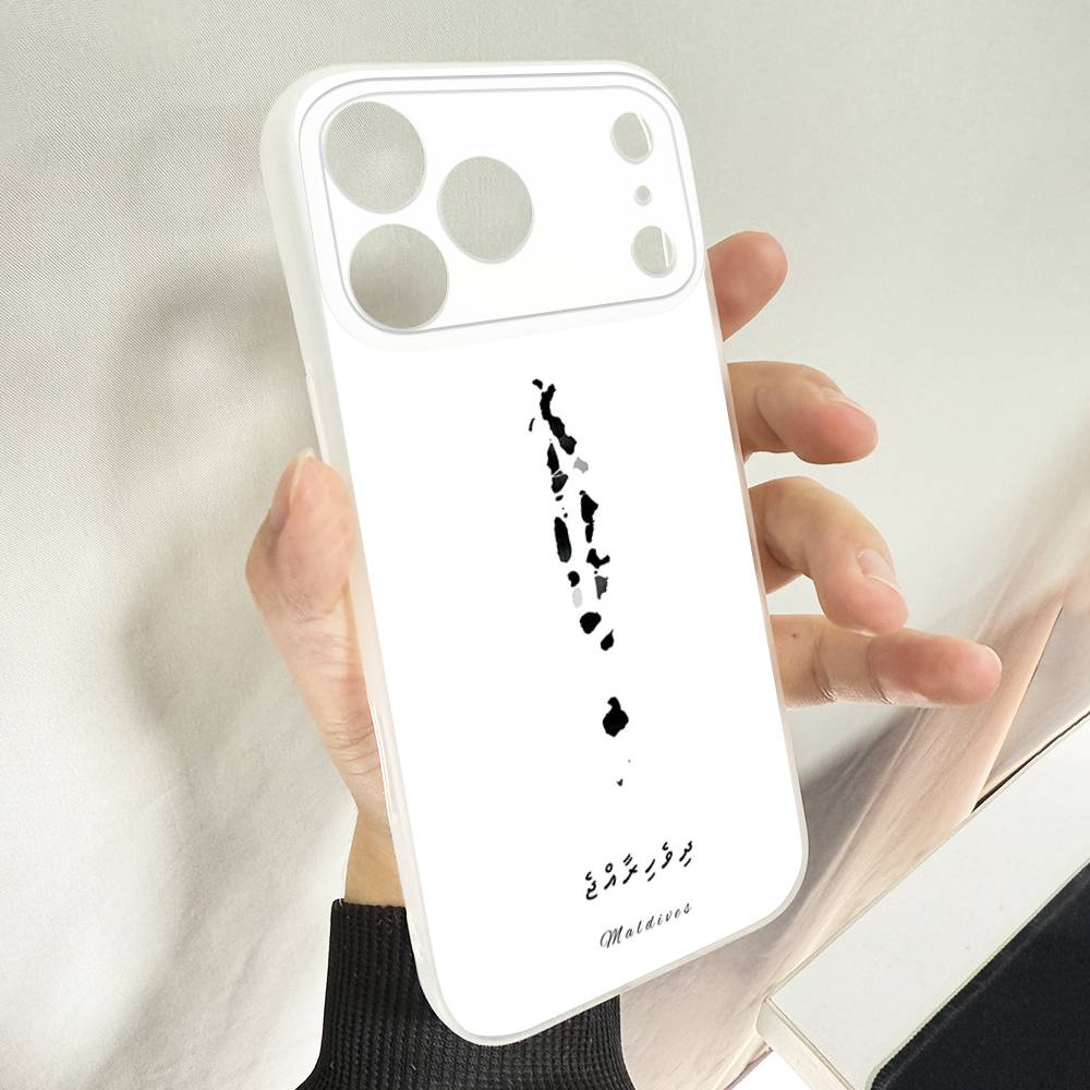Maldives MAP LOGO Phone Case For iPhone 14,16,15,11,13,17,12,Air,Mini,Plus,E,Pro,Max Magnetic Magsafe Frosted Cover iPhone12mini